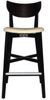 STOOL RIALTO BLACK - UNUPHOLSTERED