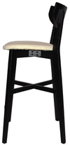 STOOL RIALTO BLACK - UNUPHOLSTERED
