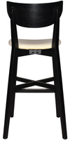 STOOL RIALTO BLACK - UNUPHOLSTERED
