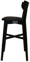 STOOL RIALTO BLACK - VINYL BLACK