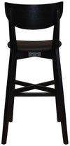 STOOL RIALTO BLACK - VINYL BLACK