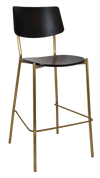 STOOL TEXAS BRASS - BLACK