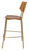 STOOL TEXAS BRASS - LIGHT OAK