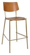 STOOL TEXAS BRASS - LIGHT OAK