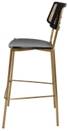 STOOL TEXAS BRASS - RATTAN BLACK