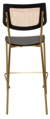STOOL TEXAS BRASS - RATTAN BLACK