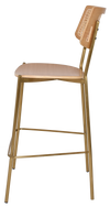 STOOL TEXAS BRASS - RATTAN NATURAL