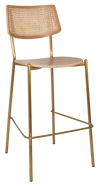 STOOL TEXAS BRASS - RATTAN NATURAL