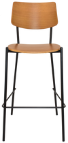 STOOL TEXAS BLACK - LIGHT OAK