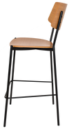 STOOL TEXAS BLACK - LIGHT OAK
