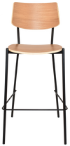 STOOL TEXAS BLACK - NATURAL