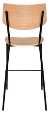 STOOL TEXAS BLACK - NATURAL