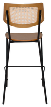 STOOL TEXAS BLACK - RATTAN LIGHT OAK