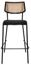 STOOL TEXAS BLACK - RATTAN BLACK - VINYL BLACK
