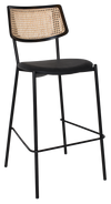 STOOL TEXAS BLACK - RATTAN BLACK - VINYL BLACK