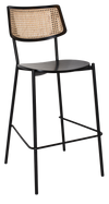 STOOL TEXAS BLACK - RATTAN BLACK