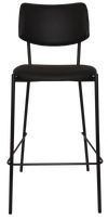 STOOL TEXAS BLACK - VINYL BLACK (BACK & SEAT)