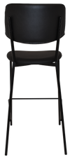 STOOL TEXAS BLACK - VINYL BLACK (BACK & SEAT)