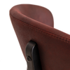 STOOL TORINO UPH 2 BLACK - EASTWOOD BORDEAUX