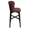 STOOL TORINO UPH 2 BLACK - EASTWOOD BORDEAUX
