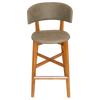 STOOL TORINO UPH 2 LIGHTOAK - PELLE SAGE