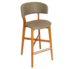 STOOL TORINO UPH 2 LIGHTOAK - PELLE SAGE