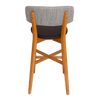STOOL TORINO UPH 2 LIGHTOAK - VINYL BLACK/ NARLA BASALT