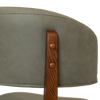 STOOL TORINO UPH 2 LIGHTWALNUT - PELLE SAGE