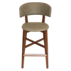 STOOL TORINO UPH 2 LIGHTWALNUT - PELLE SAGE
