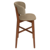STOOL TORINO UPH 2 LIGHTWALNUT - PELLE SAGE