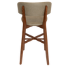 STOOL TORINO UPH 2 LIGHTWALNUT - PELLE SAGE