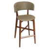STOOL TORINO UPH 2 LIGHTWALNUT - PELLE SAGE
