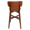 STOOL TORINO UPH 2 LIGHT WALNUT - VINYL TAN
