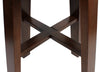 BAR TABLE CHUNK 800MM DARK WALNUT (KIT)