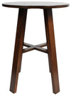 BAR TABLE CHUNK 800MM DARK WALNUT (KIT)