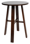 BAR TABLE CHUNK 800MM DARK WALNUT (KIT)