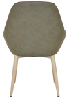 TUB BRONTE METAL BIRCH + PELLE SAGE