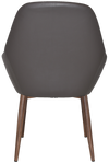 TUB BRONTE METAL LIGHT WALNUT + VINYL CHARCOAL