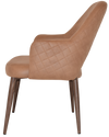 XL TUB ALBURY METAL LIGHT WALNUT + PELLE/BENITO TAN