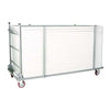 Durafurn Manhattan Trestle Package - 10x Tables 1830 x 760mm Rectangle - with 1x Trolley