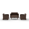 Siesta Monaco Lounge Set - Chocolate - No Cushions