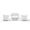 Siesta Monaco Lounge Set - White - No Cushions