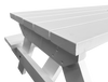 PICNIC TABLE 1.8M WHITE