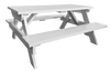 PICNIC TABLE 2.1M WHITE