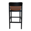 STOOL MATILDA BLACK - VINYL TAN