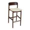 STOOL MATILDA LIGHT WALNUT - UNUPHOLSTERED