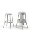 STOOL STACK MAXI 765 WHITE GESSO