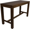 BAR TABLE CHUNK 1800MM DARK WALNUT