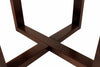 COFFEE TABLE CHUNK 700MM DARK WALNUT