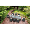 Siesta Vegas XL Table/Aruba Arm Chair 8 Seat Rattan Package - Anthracite